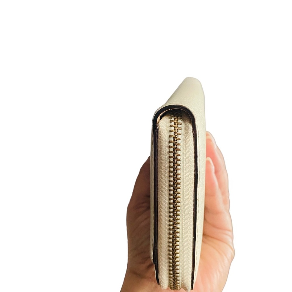 Kate Spade New York Wellesley Neda Zip Around Leather Wallet Ivory - Picture 7 of 8